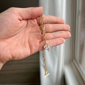 Heart Pendant 14K Gold Filled Paper Clip Necklace Handmade